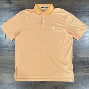RLX Ralph Lauren Orange Polo Golf Shirt - Men's Size Large